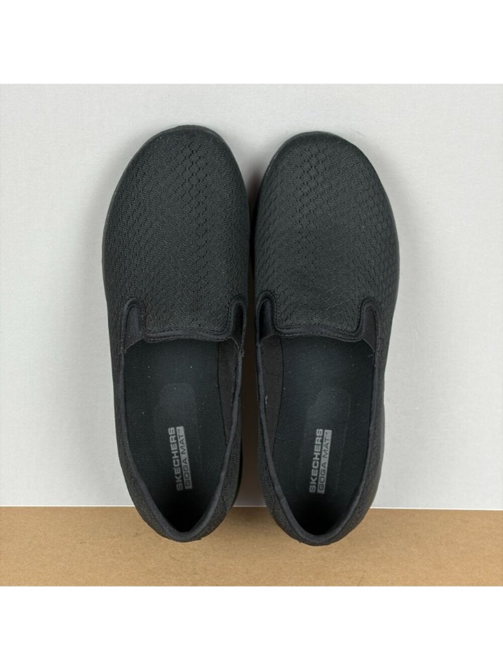 Skechers Go Walk Lite Sweet Gal Slip On Sneakers Womens 9 Wide Black Goga Mat - Picture 9 of 10